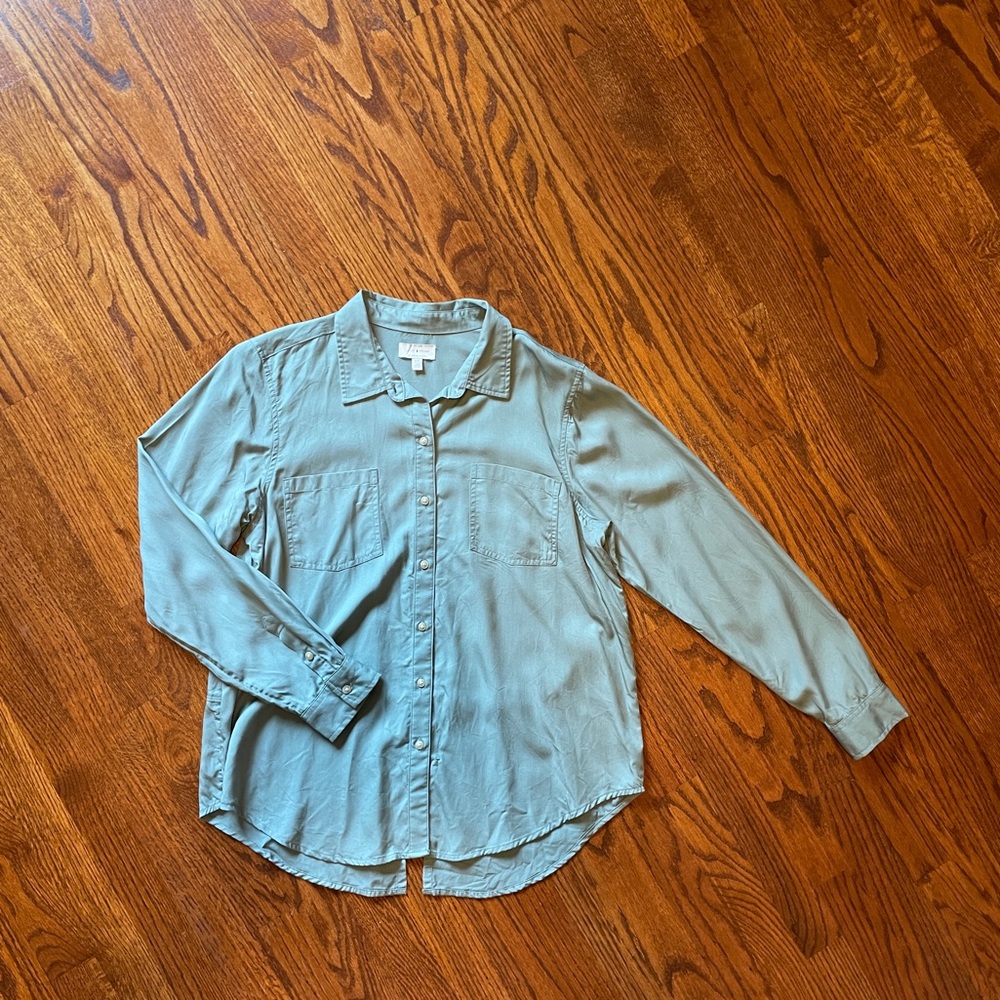 Lucky Brand Sage Green Button-Down Shirt - Size Large